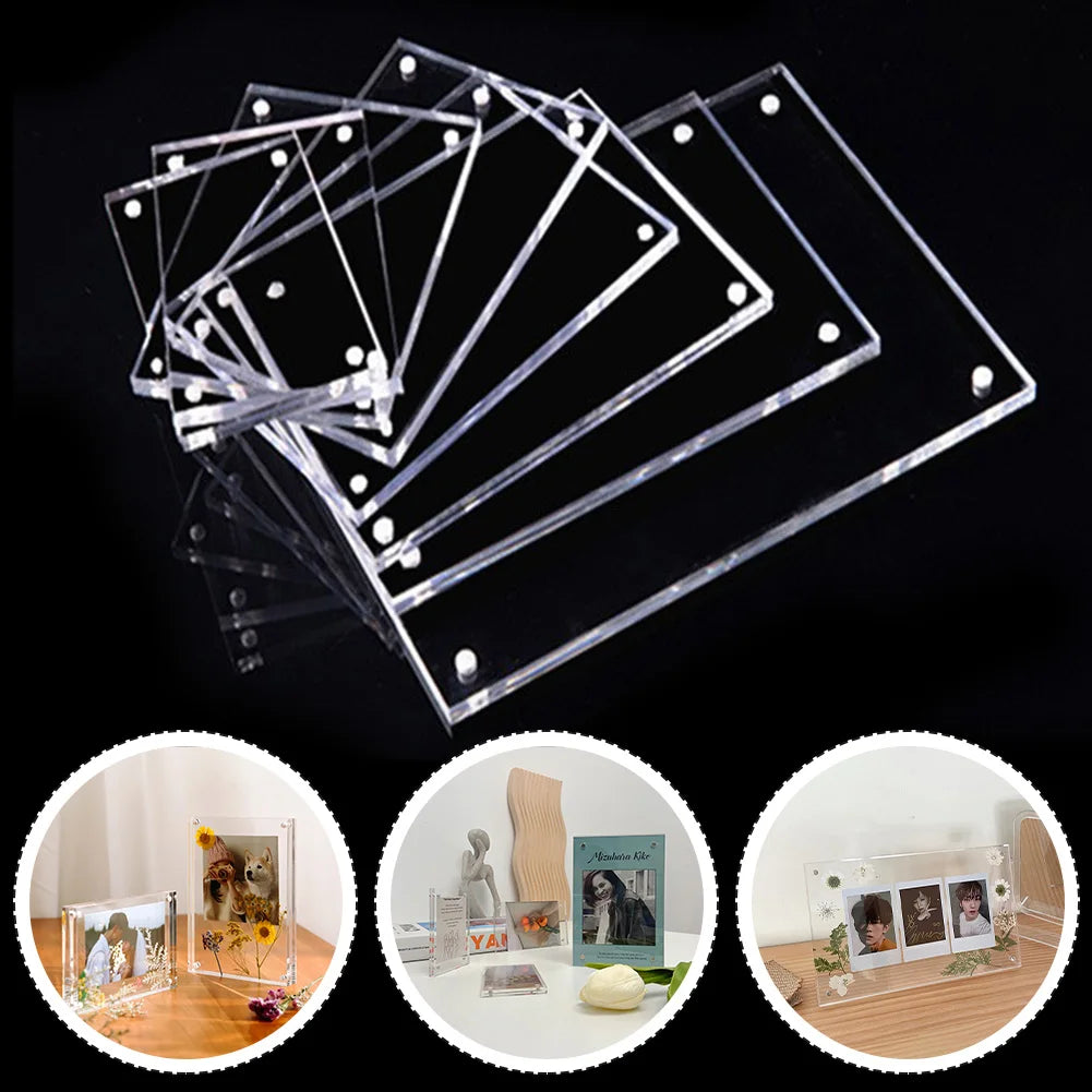 Transparent Photo Frame Acrylic Magnetic